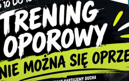 ZMIANA DNIA BEZPŁATNYCH ZAJĘC NA SIŁOWNI DLA DZIECI I MŁODZIEŻY